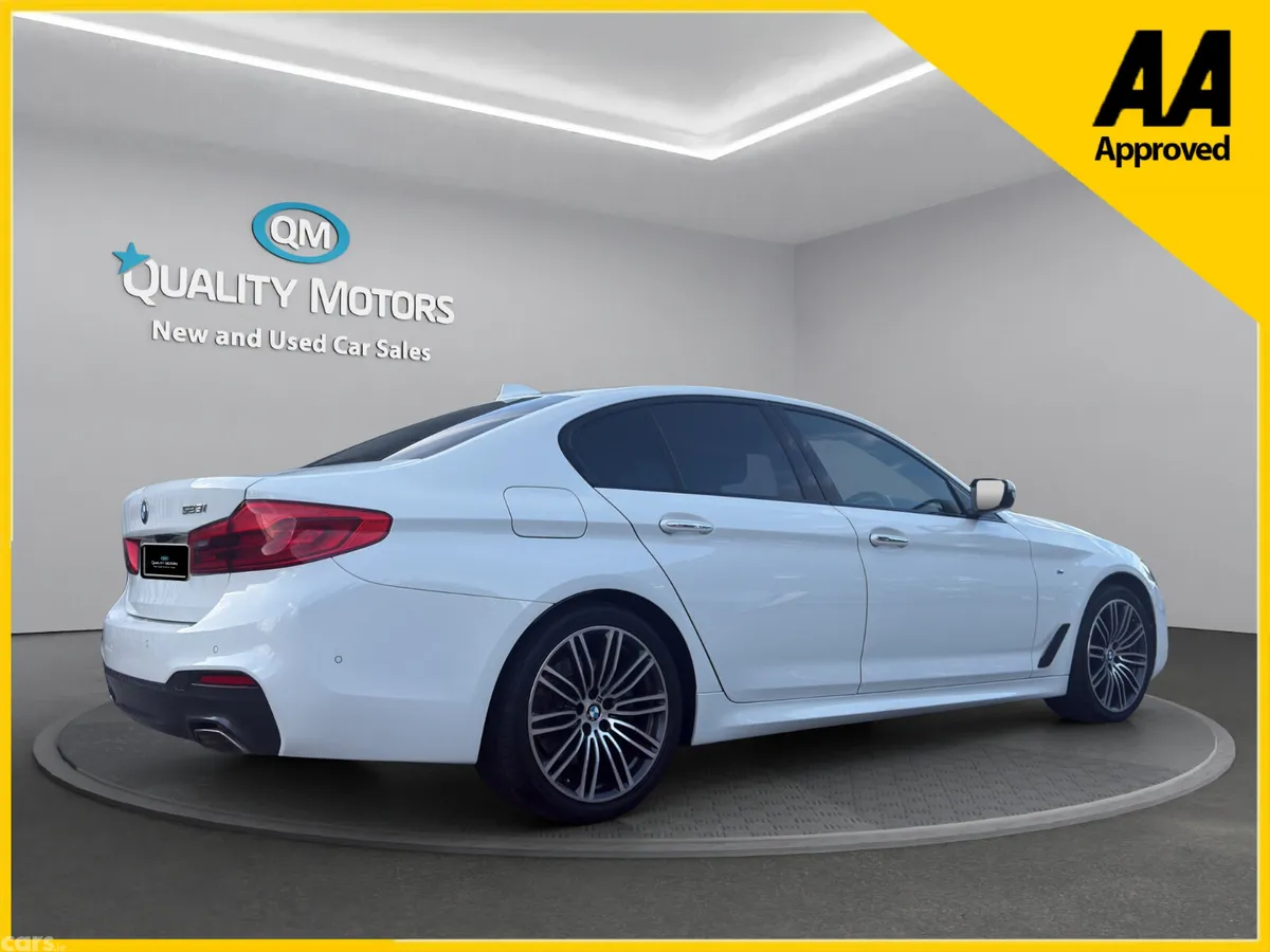 BMW 5-Series Saloon, Petrol, 2018, White