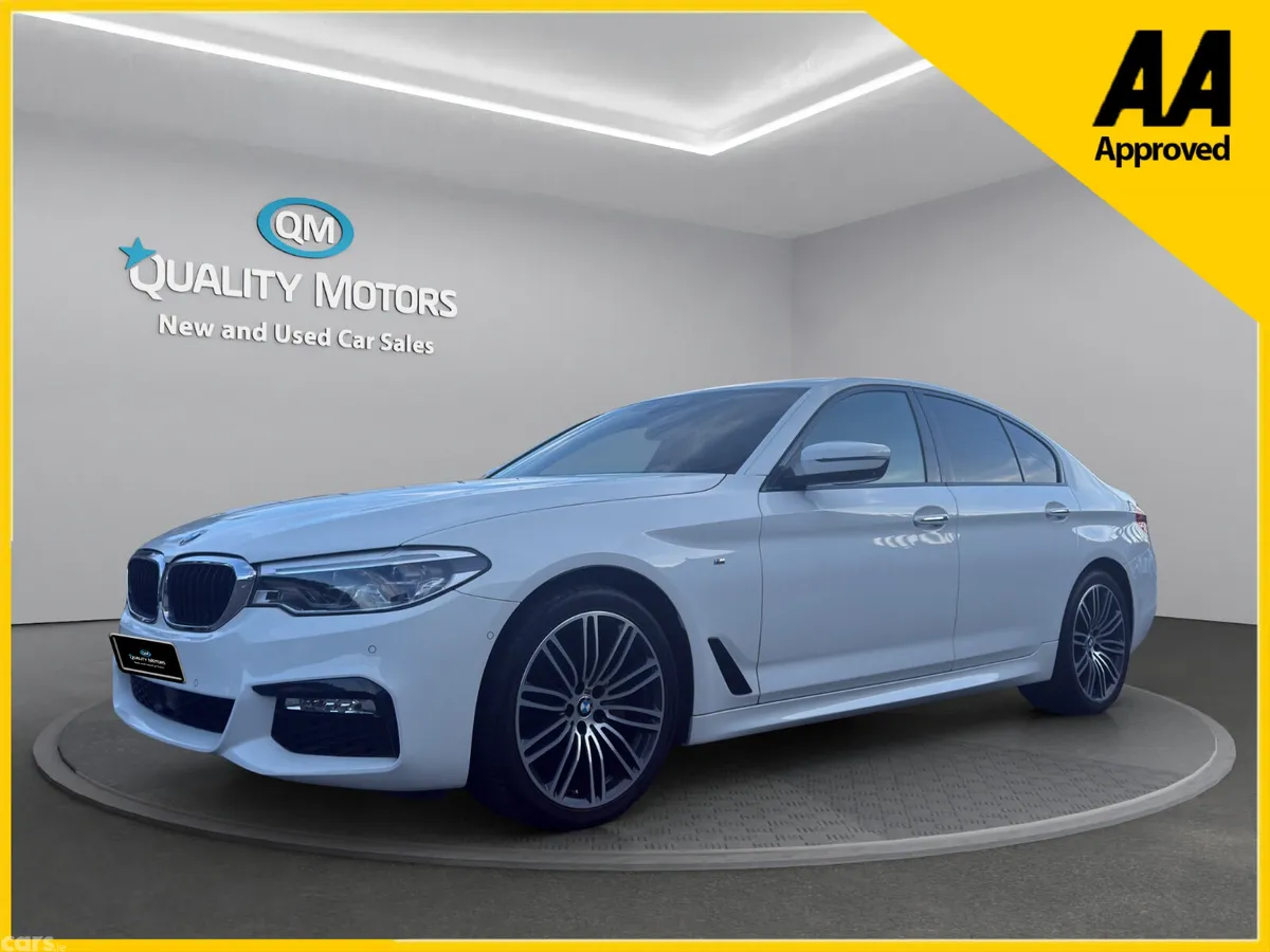 BMW 5-Series Saloon, Petrol, 2018, White