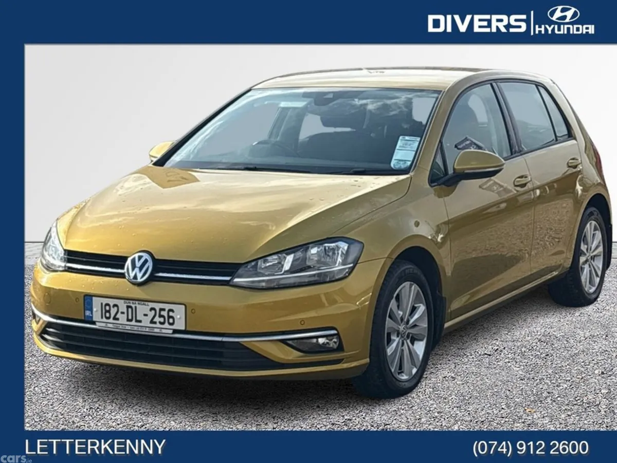 Volkswagen Golf Estate, Diesel, 2018, Yellow