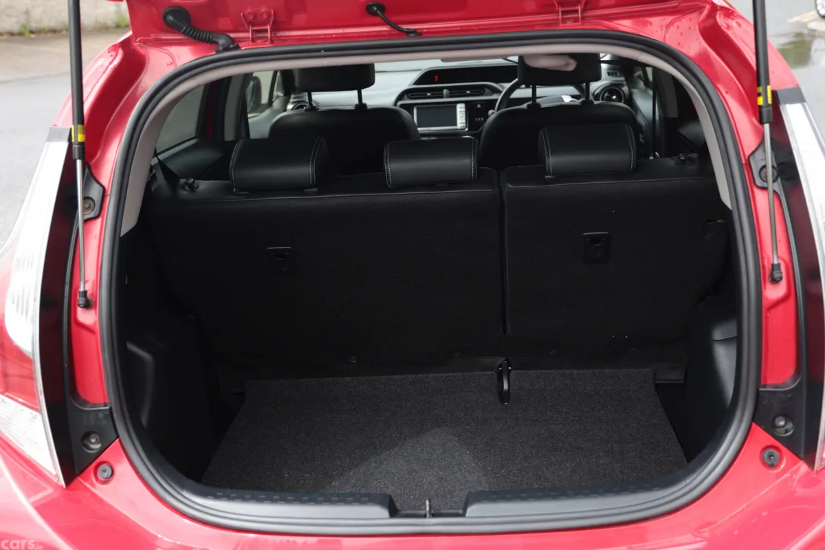 Toyota Aqua Hatchback, Petrol Hybrid, 2015, Red