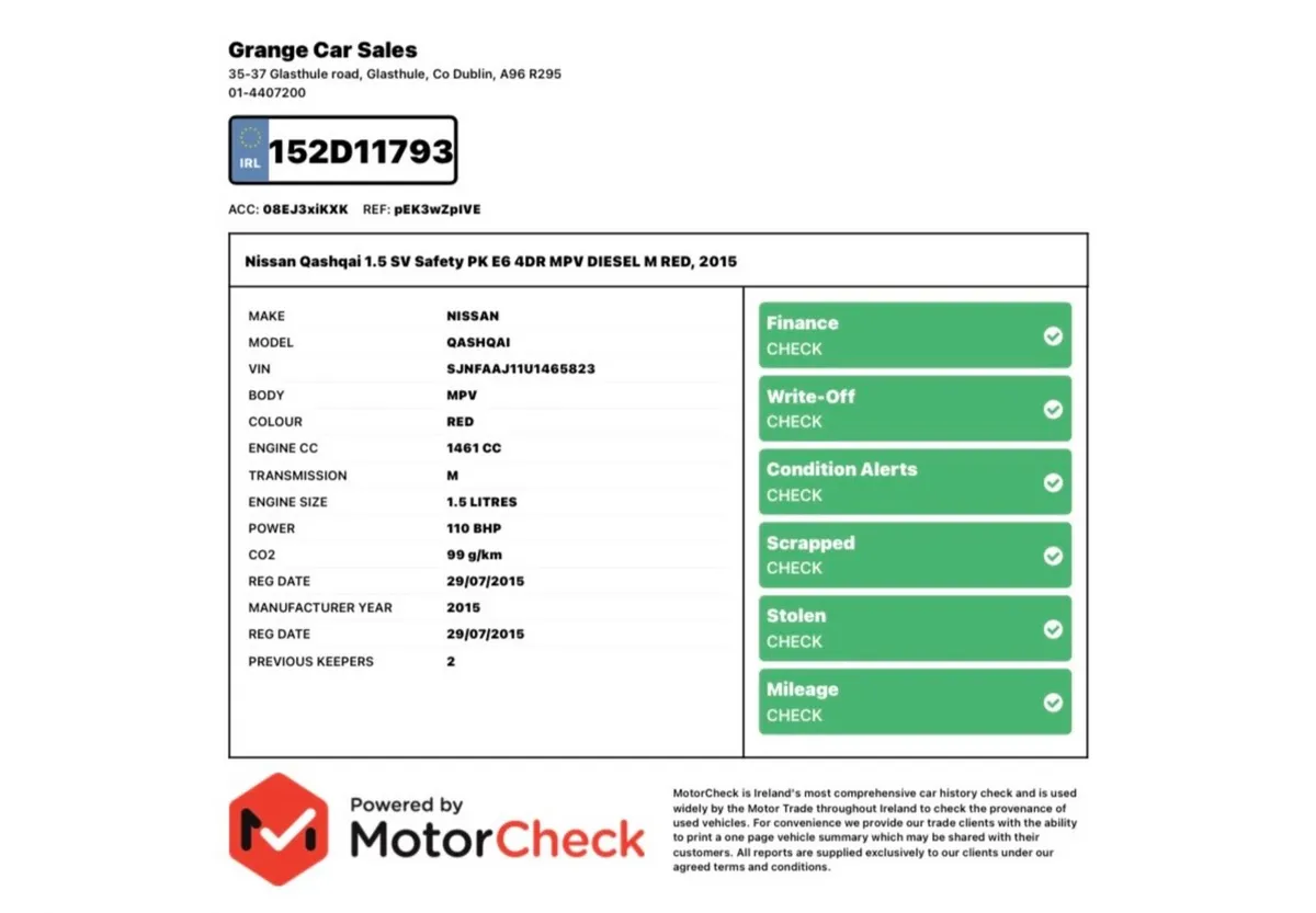 Nissan Qashqai Hatchback, Diesel, 2015, Red