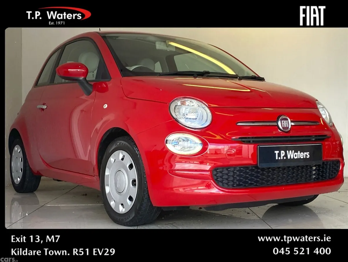 Fiat 500 Hatchback, Petrol, 2021, Red
