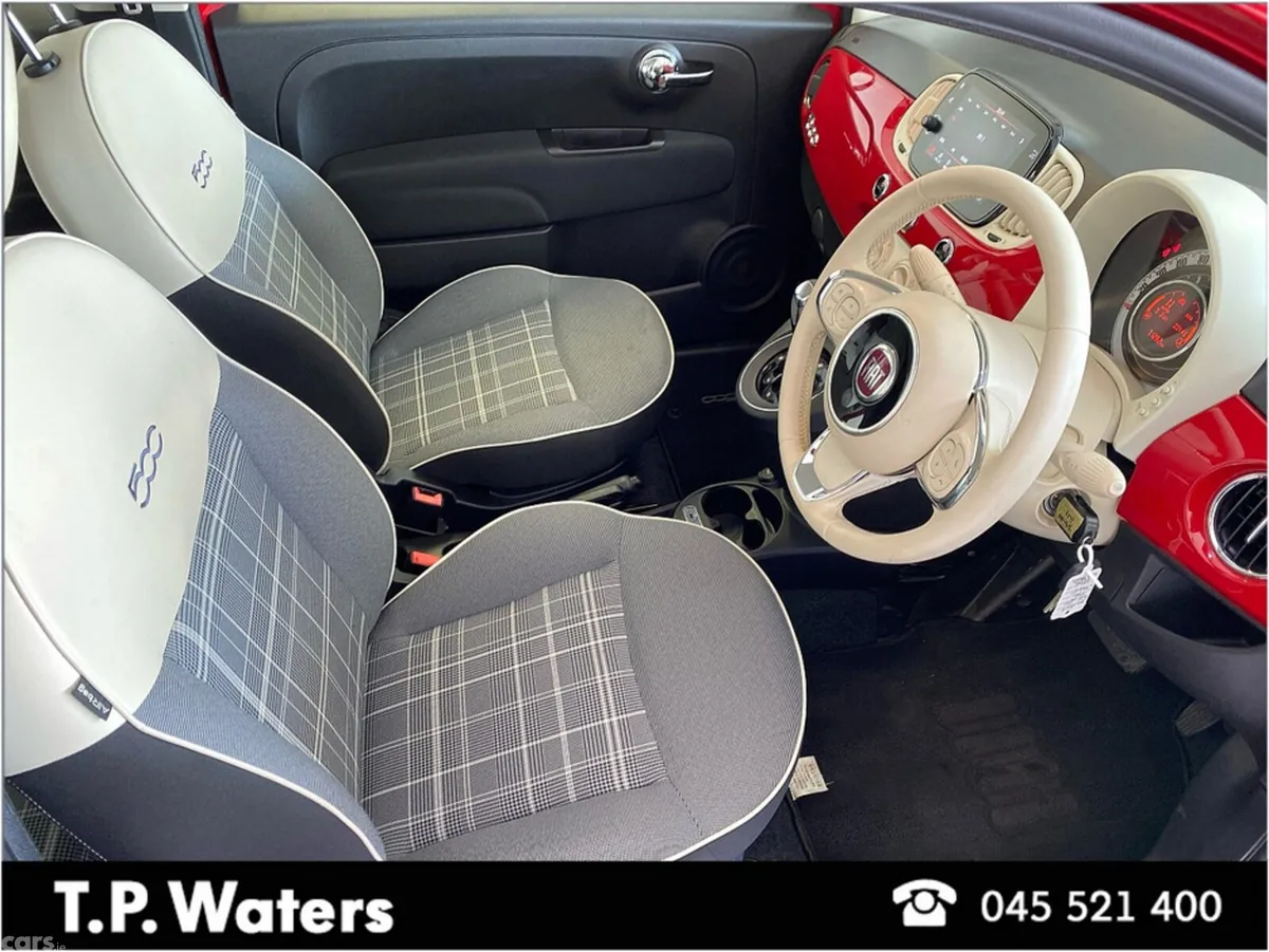 Fiat 500 Hatchback, Petrol, 2021, Red