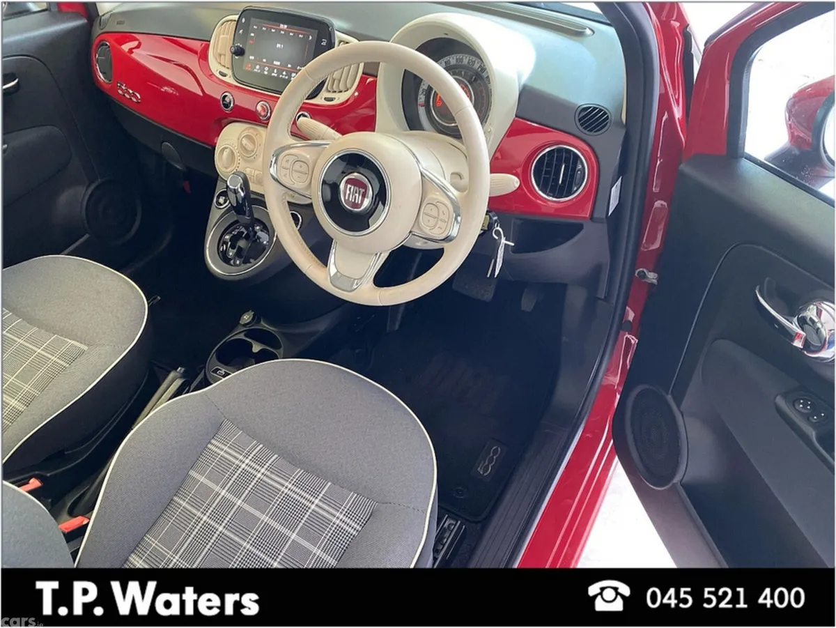 Fiat 500 Hatchback, Petrol, 2021, Red