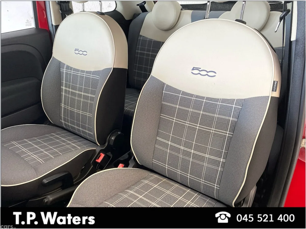 Fiat 500 Hatchback, Petrol, 2021, Red