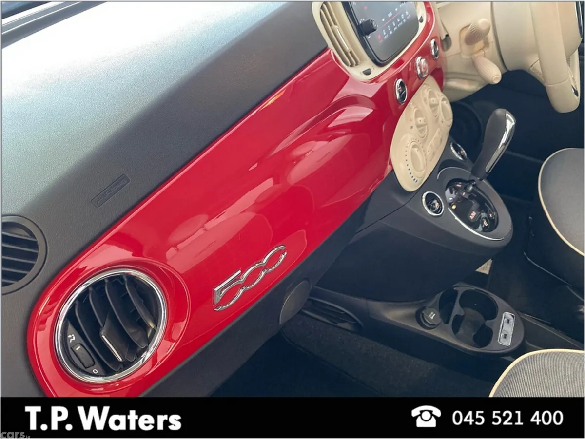 Fiat 500 Hatchback, Petrol, 2021, Red