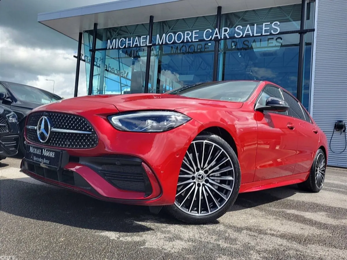 Mercedes-Benz C-Class Saloon, Diesel Hybrid, 2027, Red