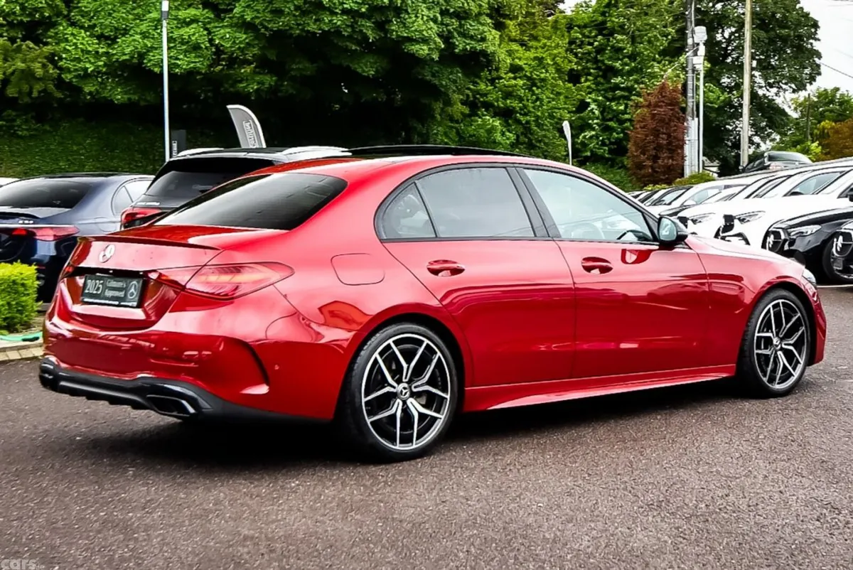 Mercedes-Benz C-Class Saloon, Diesel Hybrid, 2025, Red