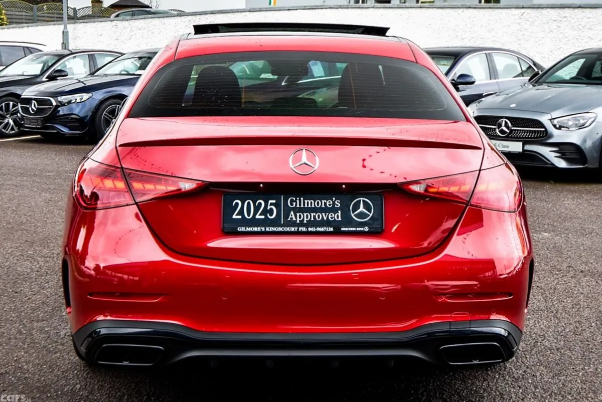 Mercedes-Benz C-Class Saloon, Diesel Hybrid, 2025, Red