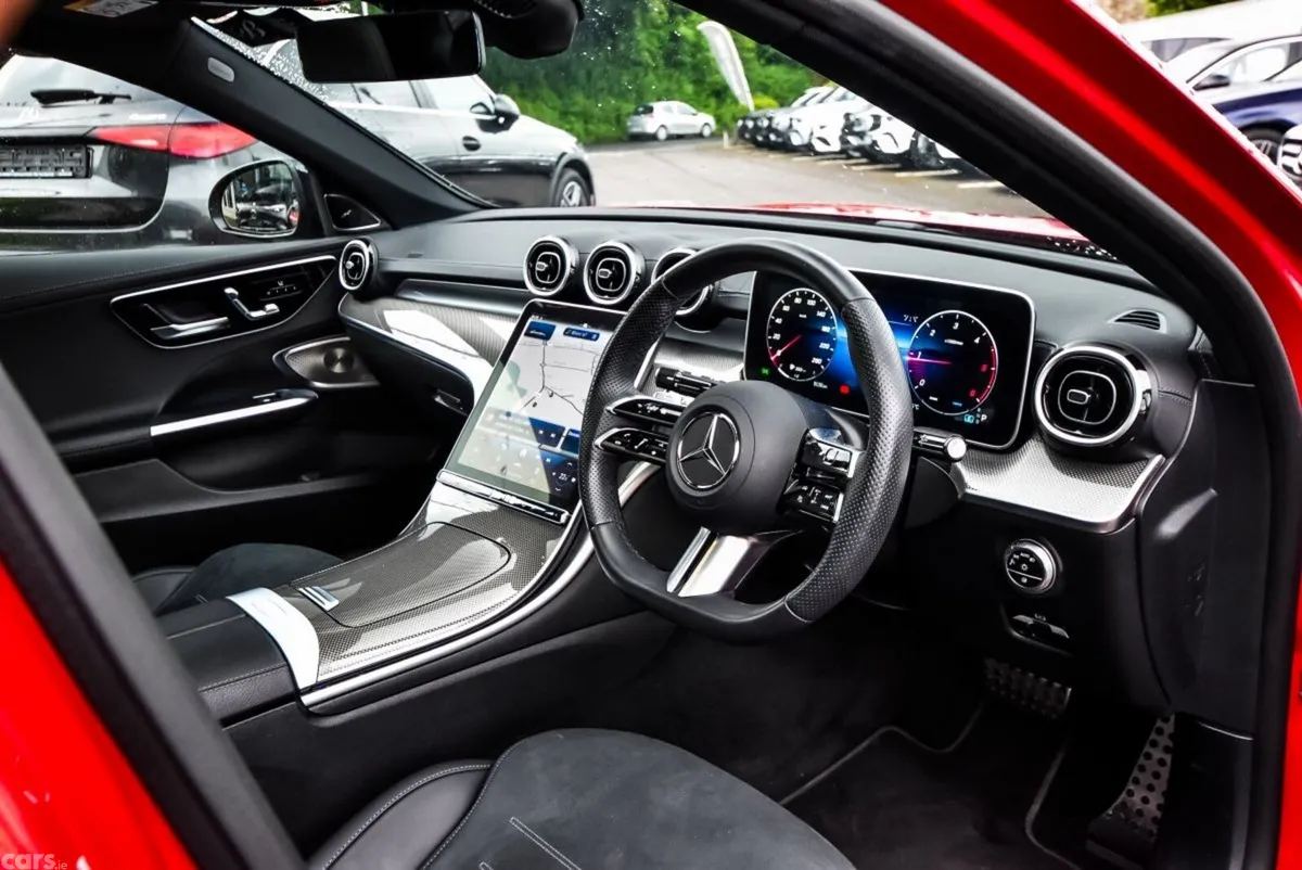 Mercedes-Benz C-Class Saloon, Diesel Hybrid, 2025, Red