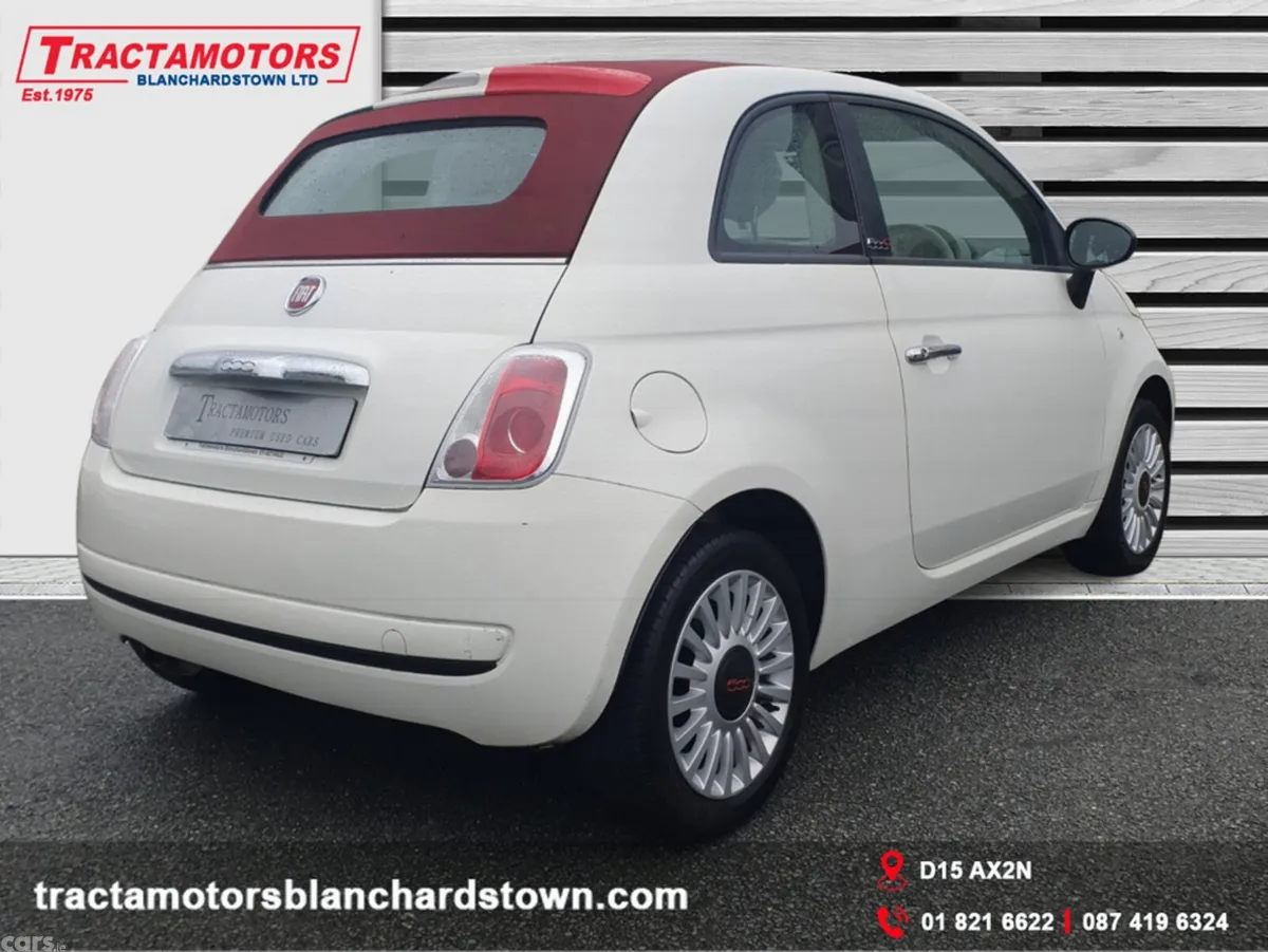 Fiat 500 Convertible, Petrol, 2016, White