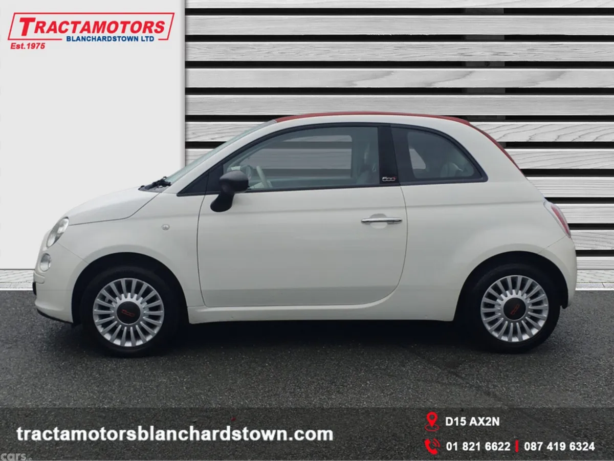 Fiat 500 Convertible, Petrol, 2016, White