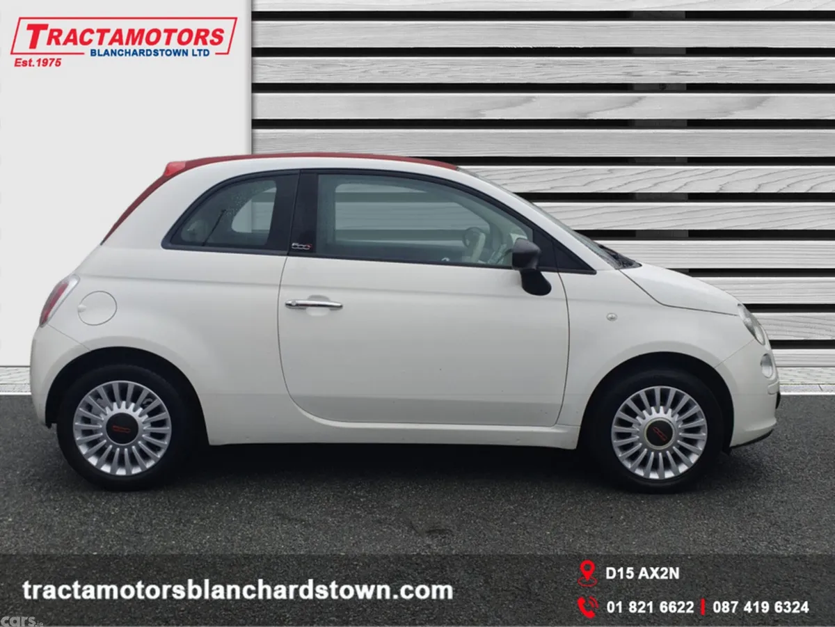 Fiat 500 Convertible, Petrol, 2016, White