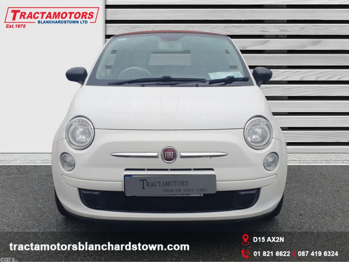 Fiat 500 Convertible, Petrol, 2016, White