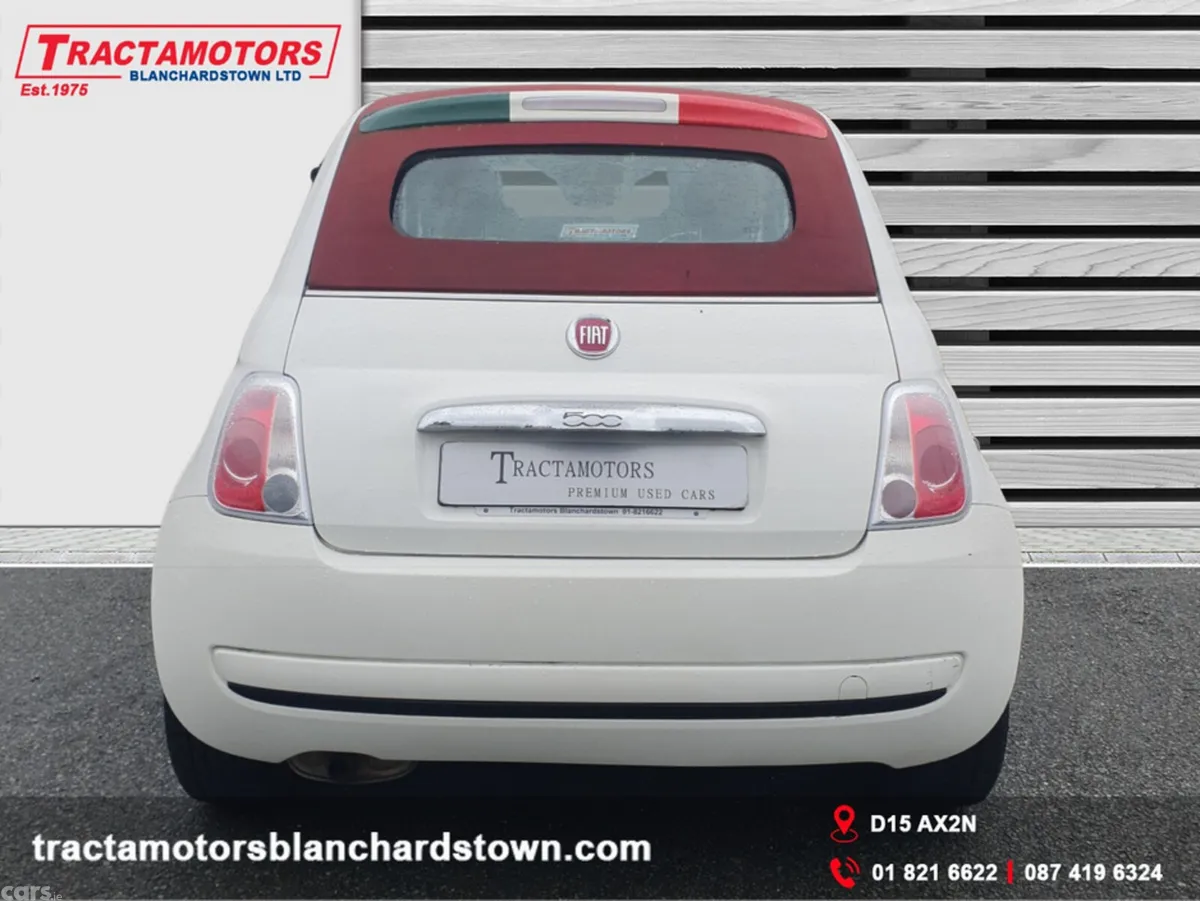 Fiat 500 Convertible, Petrol, 2016, White