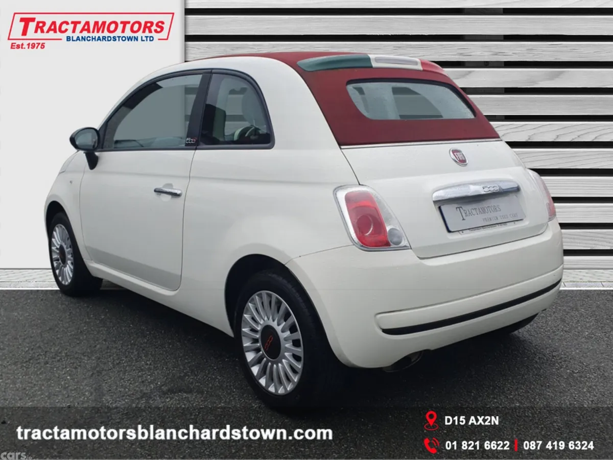 Fiat 500 Convertible, Petrol, 2016, White