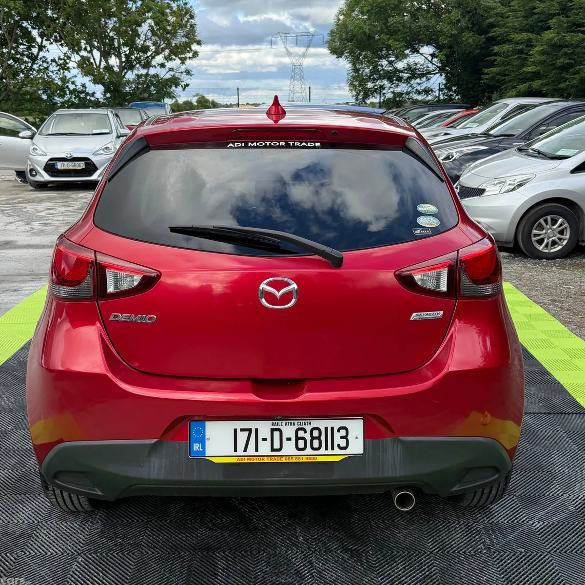 Mazda Demio Hatchback, Petrol, 2017, Red