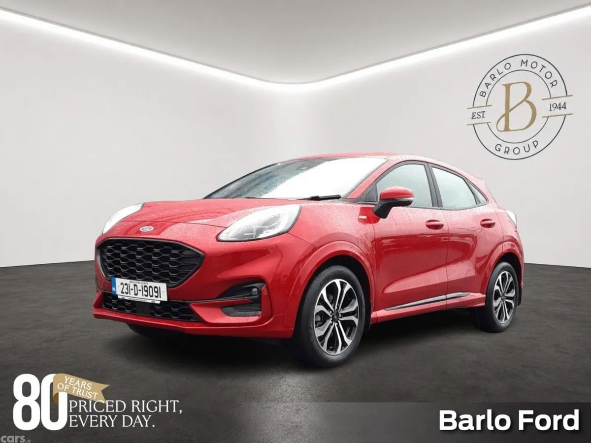Ford Puma MPV, Petrol Hybrid, 2023, Red