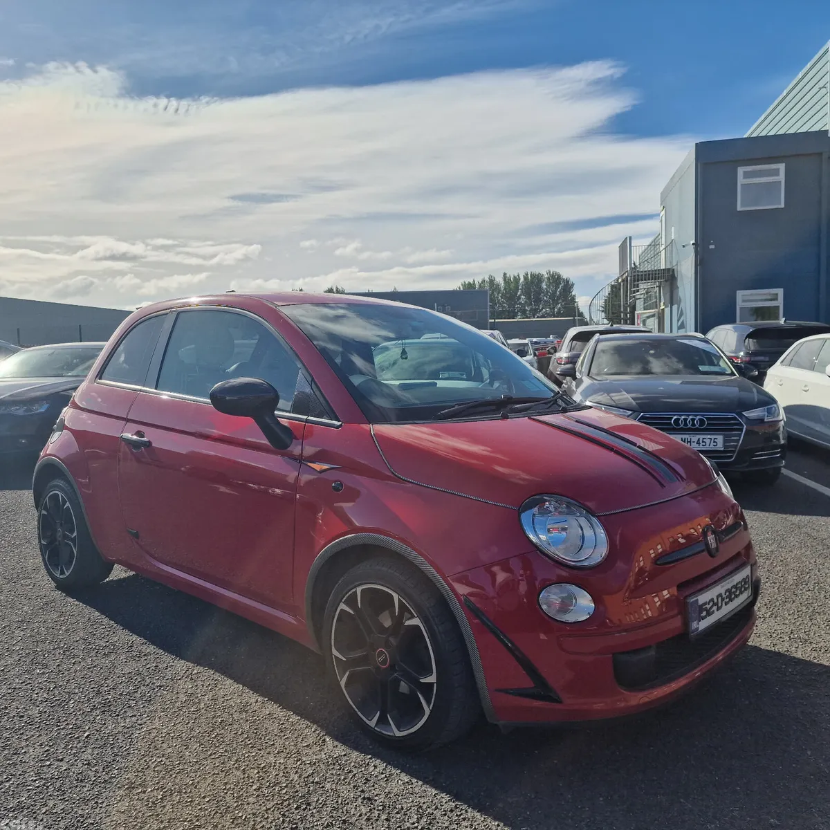 Fiat 500 Hatchback, Petrol, 2015, Red