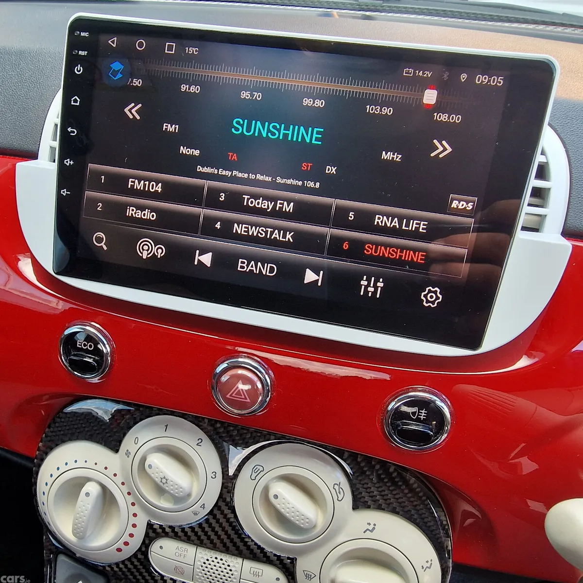 Fiat 500 Hatchback, Petrol, 2015, Red