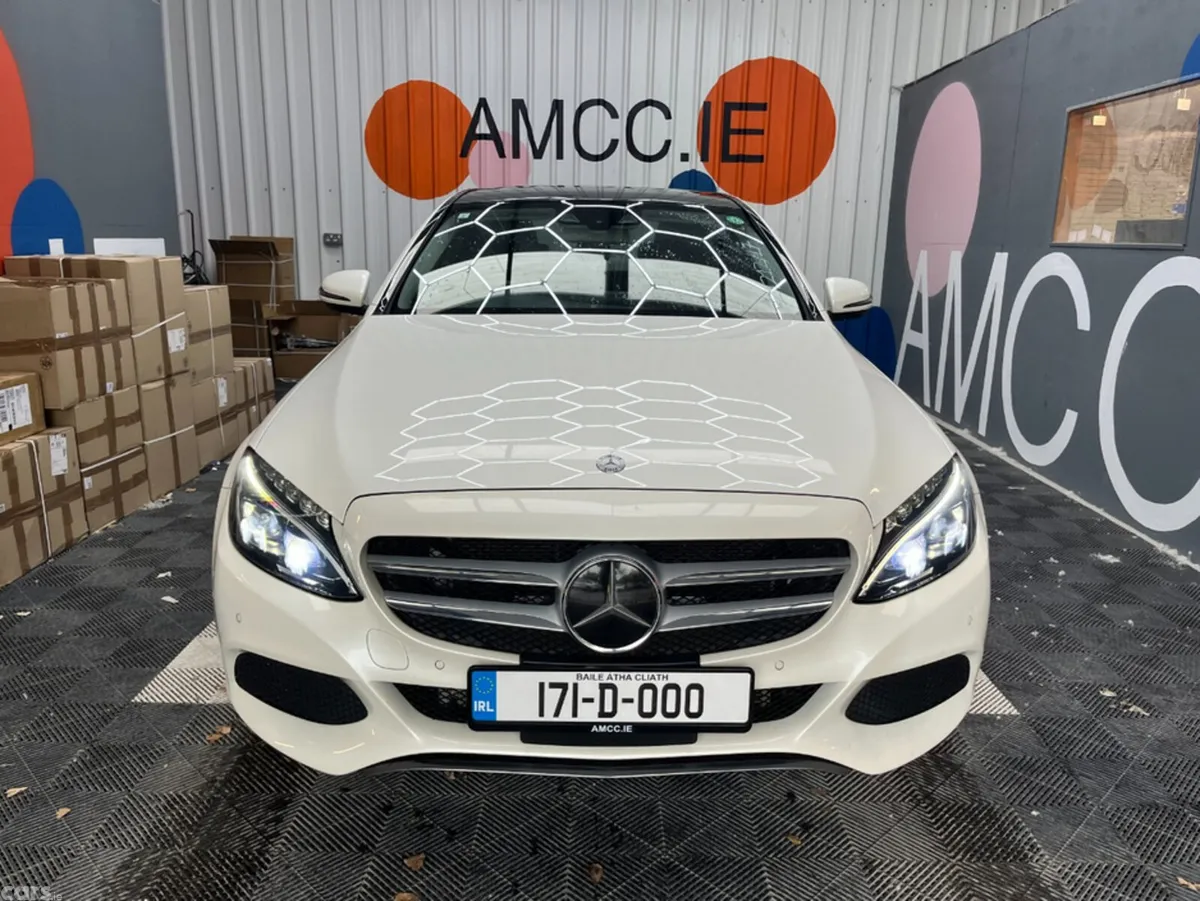 Mercedes-Benz C-Class Saloon, Petrol Plug-in Hybrid, 2017, White