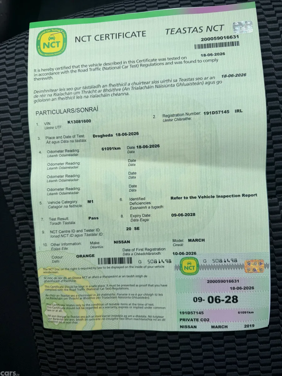 Nissan March Hatchback, Petrol, 2019, Orange