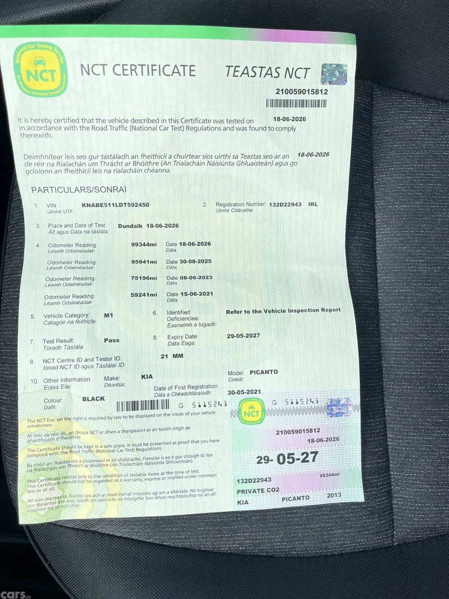Kia Picanto Hatchback, Petrol, 2013, Black