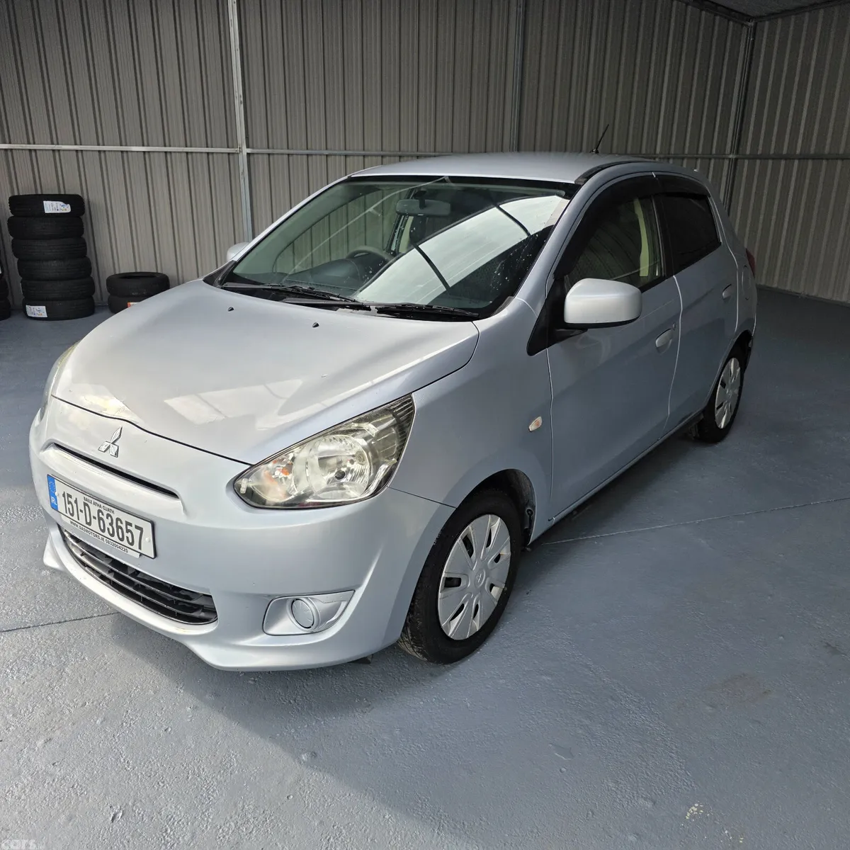 Mitsubishi Mirage Hatchback, Petrol, 2015, Silver