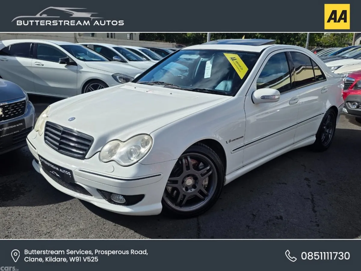 Mercedes-Benz C-Class Saloon, Petrol, 2002, White