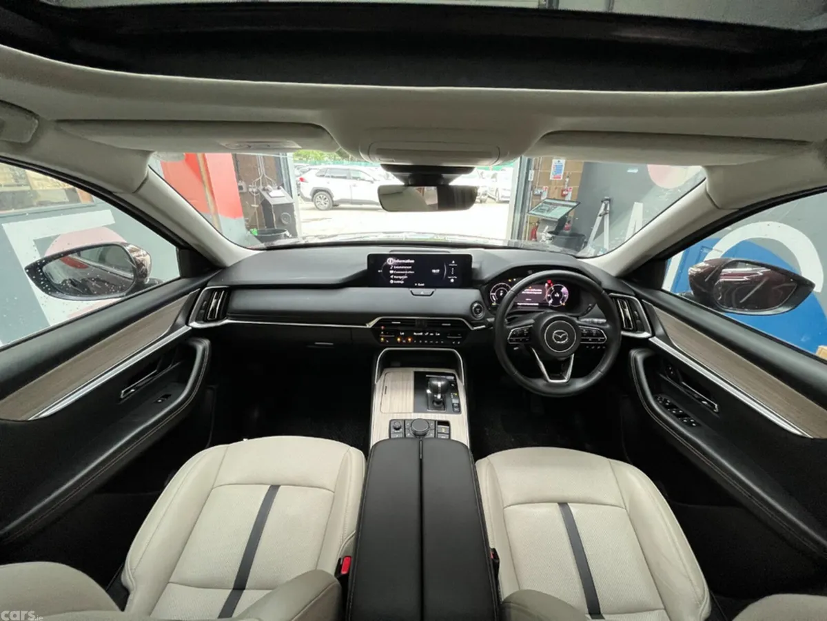 Mazda CX-80 SUV, Petrol Plug-in Hybrid, 2024, Red