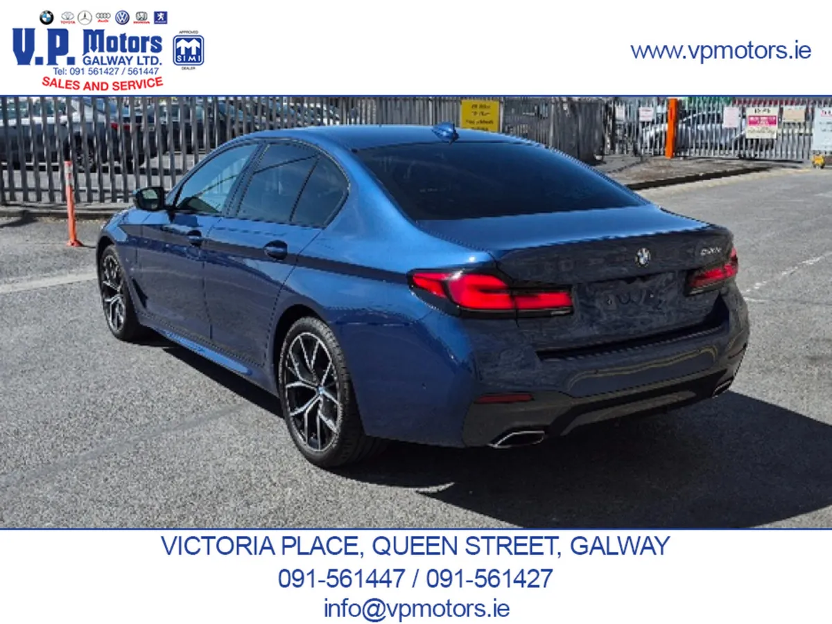BMW 5-Series Saloon, Petrol Plug-in Hybrid, 2020, Blue