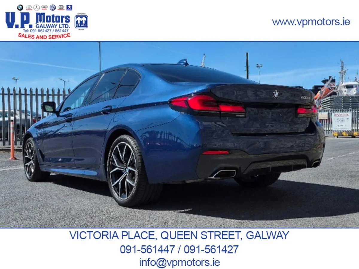 BMW 5-Series Saloon, Petrol Plug-in Hybrid, 2020, Blue
