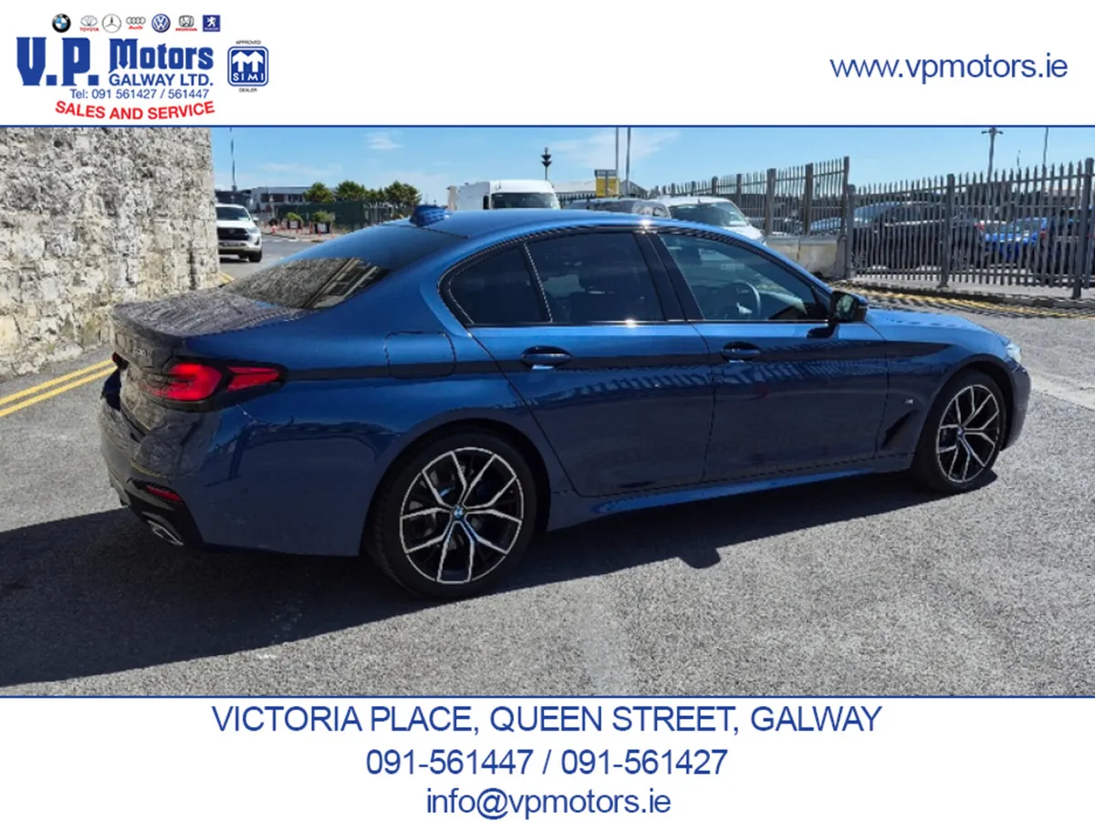 BMW 5-Series Saloon, Petrol Plug-in Hybrid, 2020, Blue