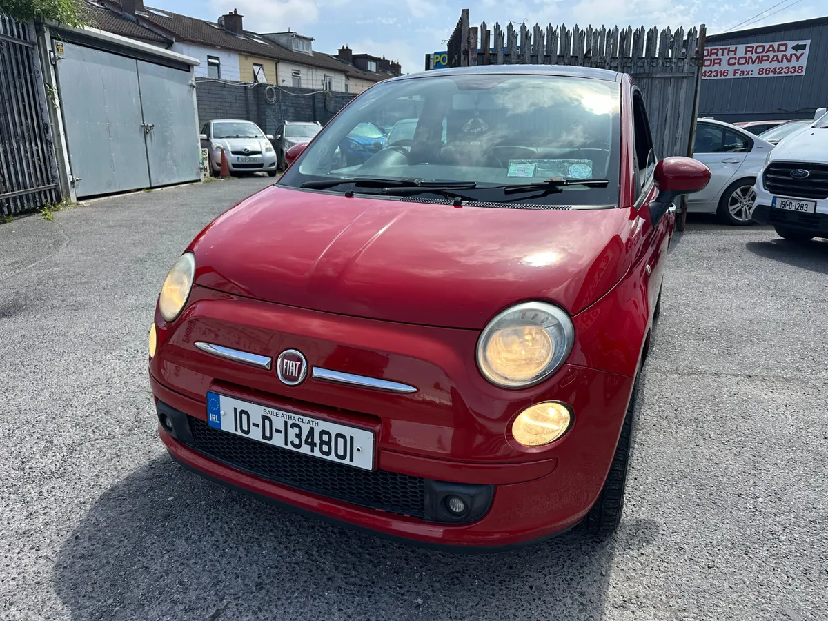 Fiat 500 Hatchback, Petrol, 2010, Red