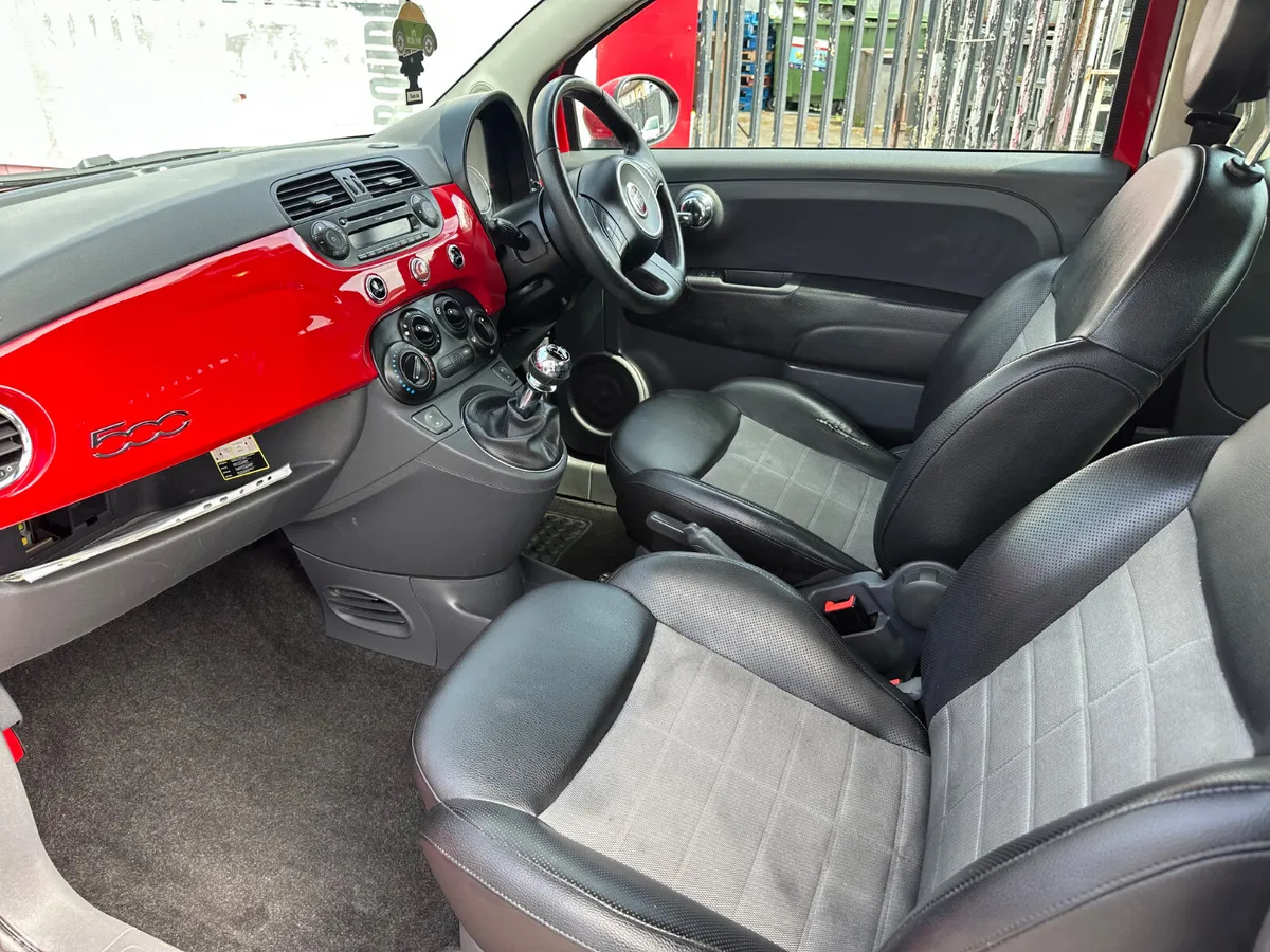Fiat 500 Hatchback, Petrol, 2010, Red