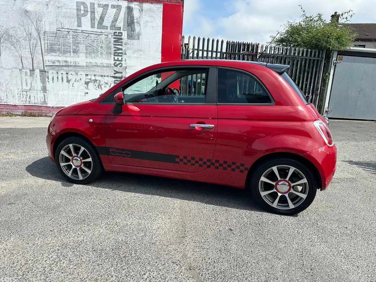 Fiat 500 Hatchback, Petrol, 2010, Red