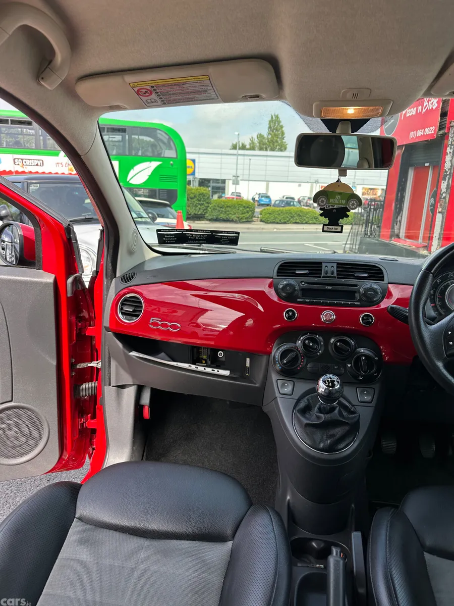 Fiat 500 Hatchback, Petrol, 2010, Red