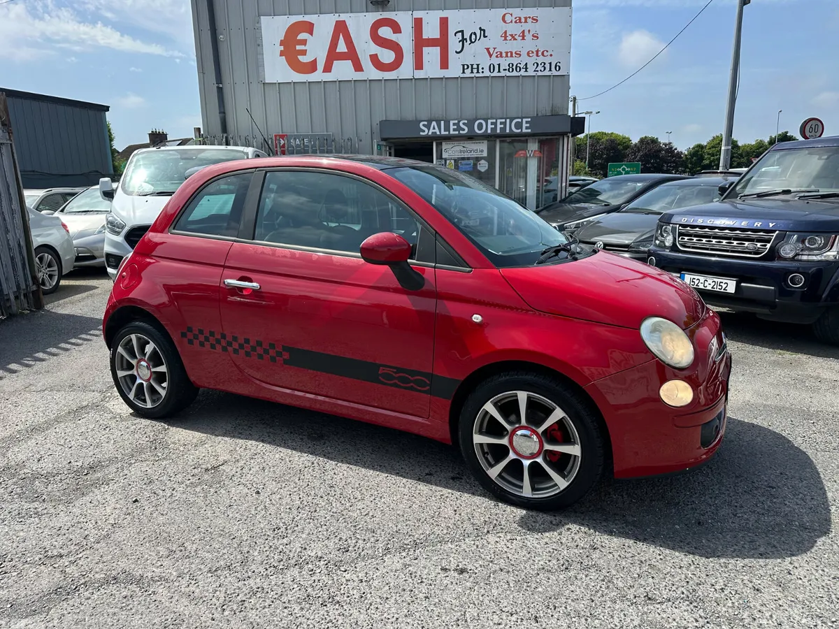 Fiat 500 Hatchback, Petrol, 2010, Red