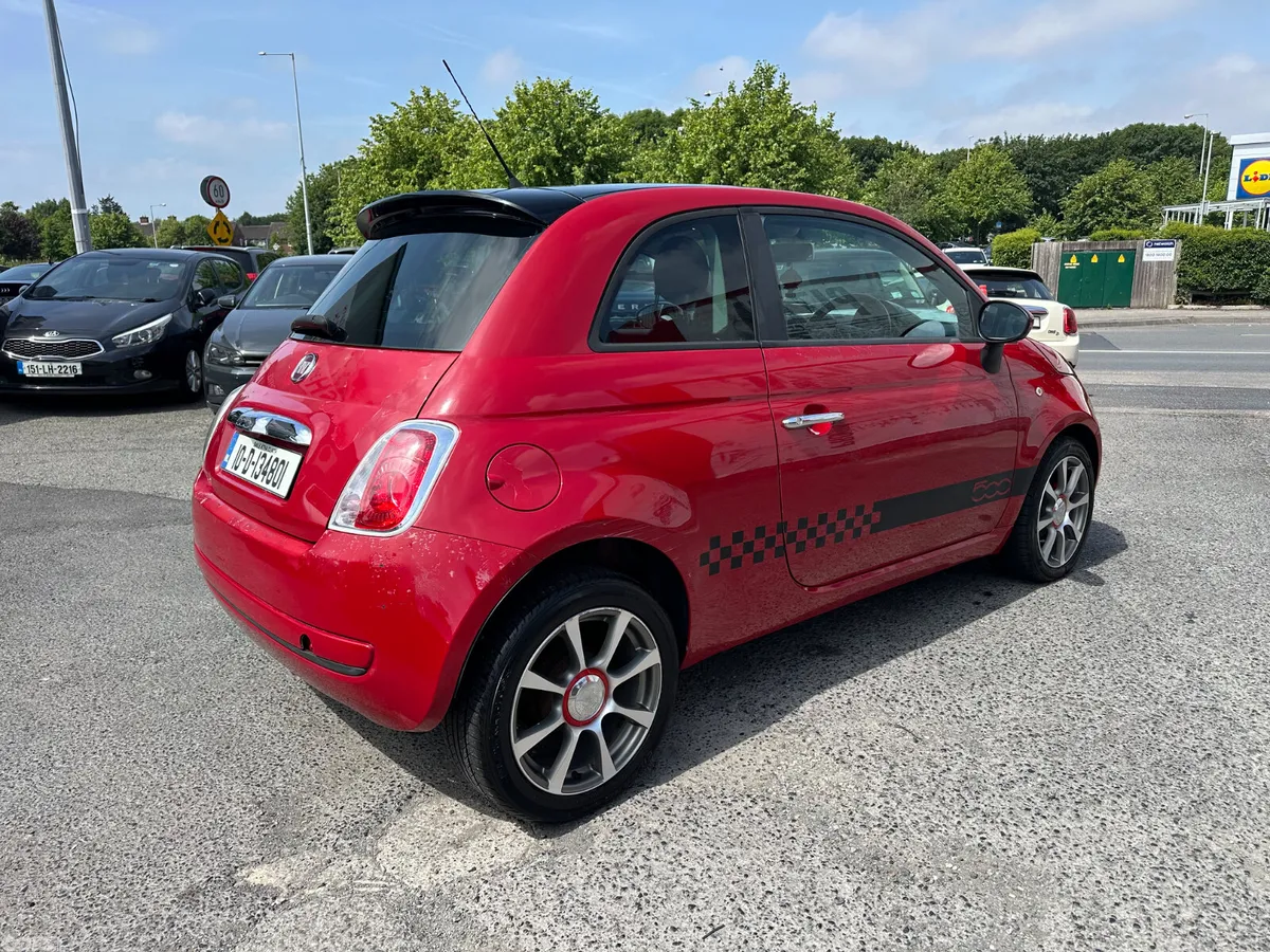 Fiat 500 Hatchback, Petrol, 2010, Red