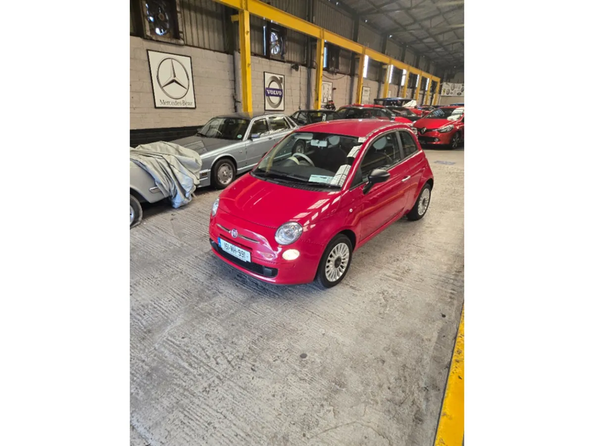 Fiat 500 Hatchback, Petrol, 2015, Red