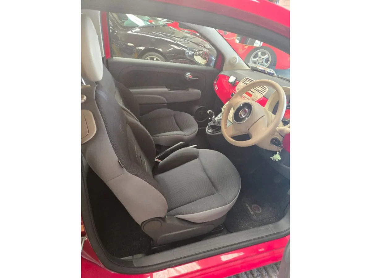 Fiat 500 Hatchback, Petrol, 2015, Red