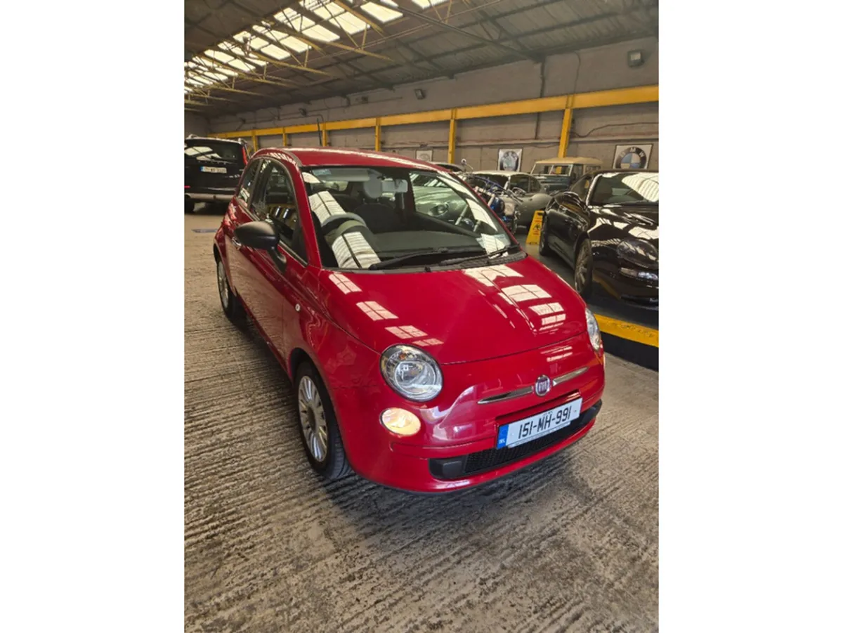 Fiat 500 Hatchback, Petrol, 2015, Red