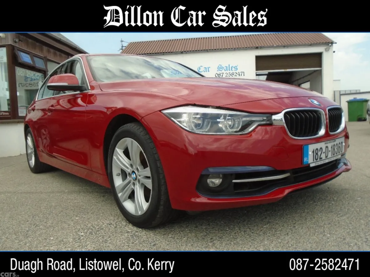 BMW 3-Series Saloon, Petrol, 2018, Red