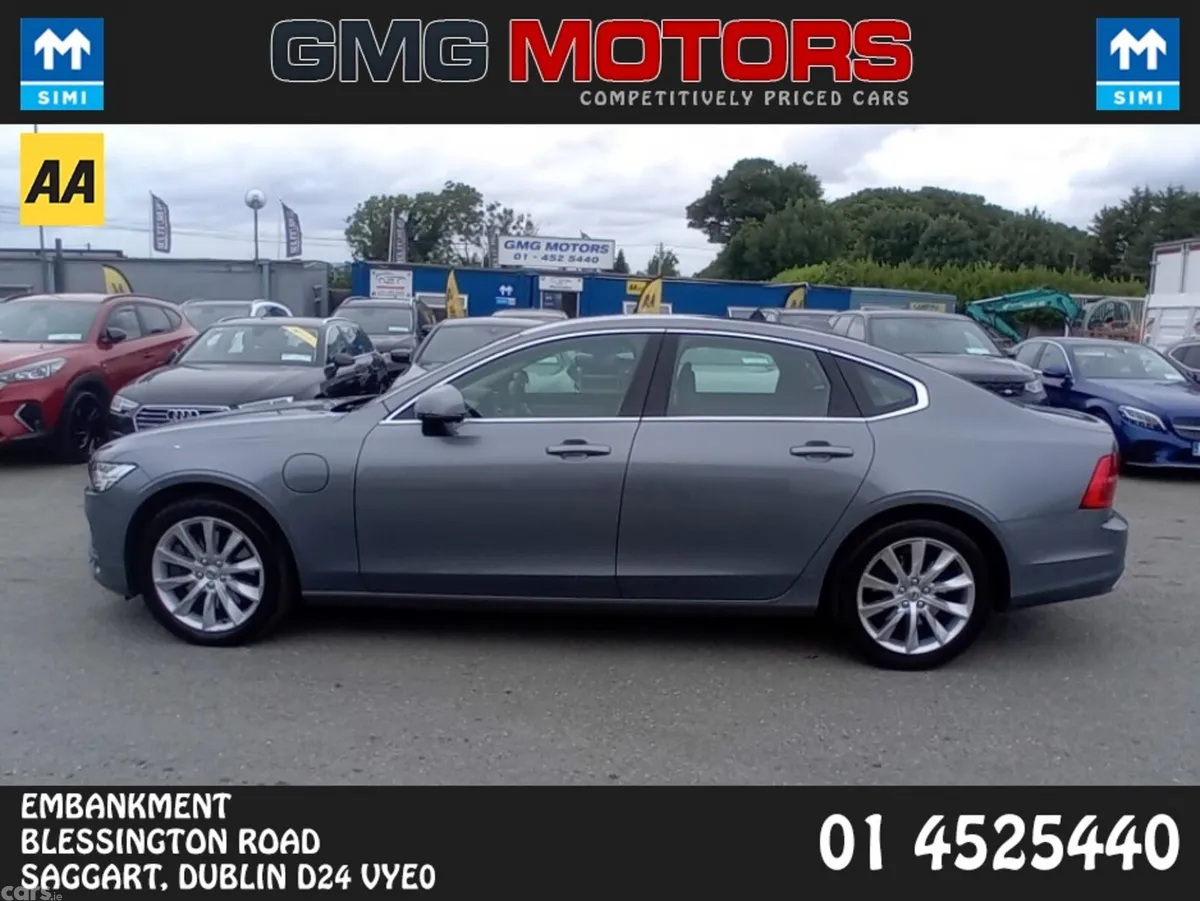 Volvo S90 Saloon, Petrol Plug-in Hybrid, 2019, Grey