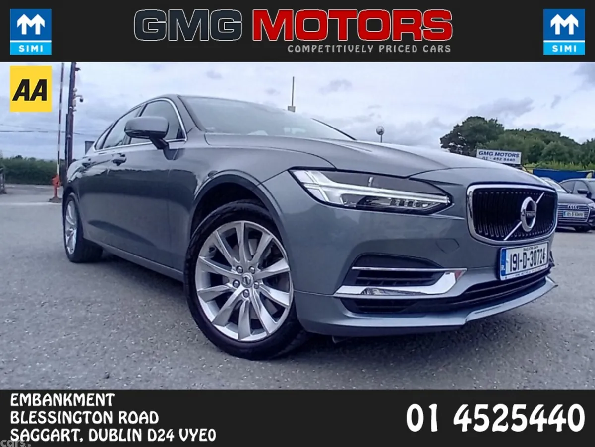 Volvo S90 Saloon, Petrol Plug-in Hybrid, 2019, Grey