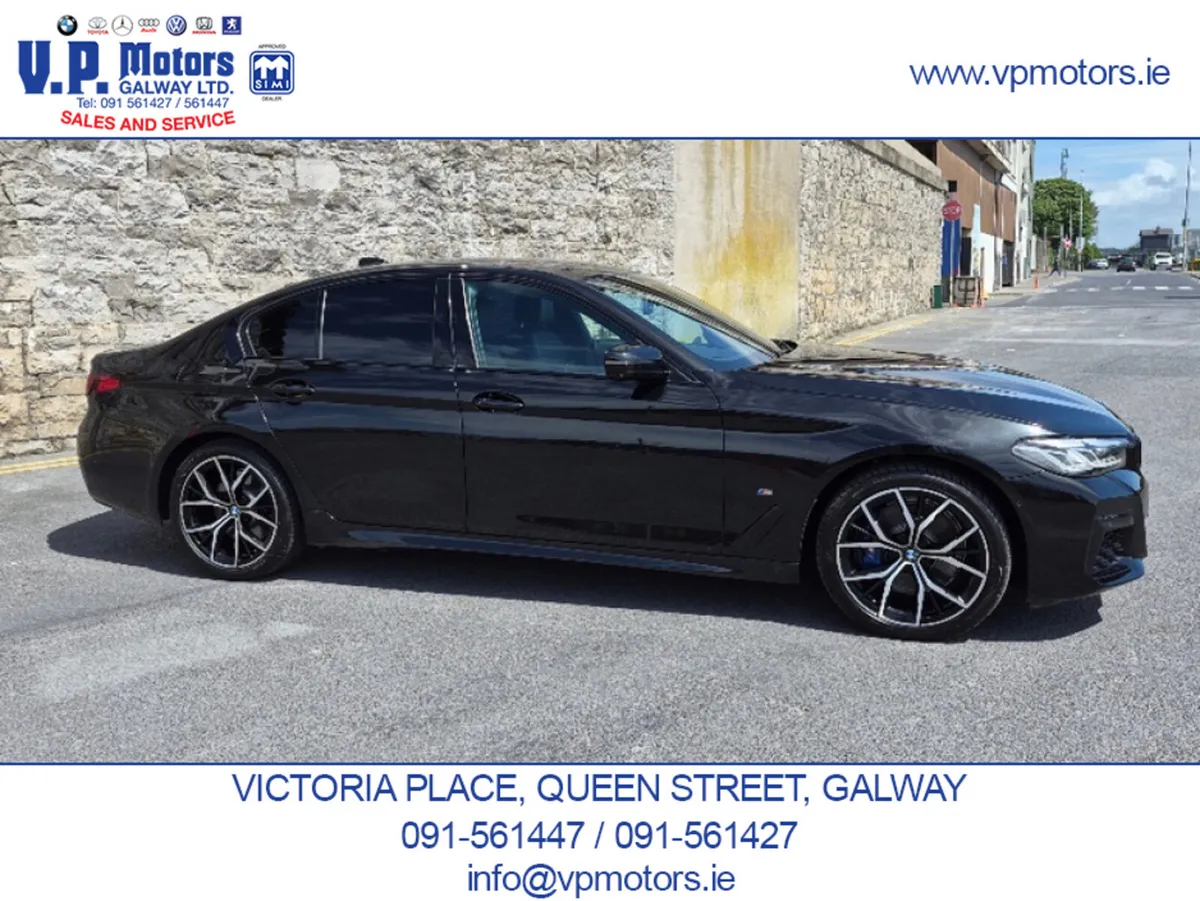 BMW 5-Series Saloon, Petrol Plug-in Hybrid, 2020, Black