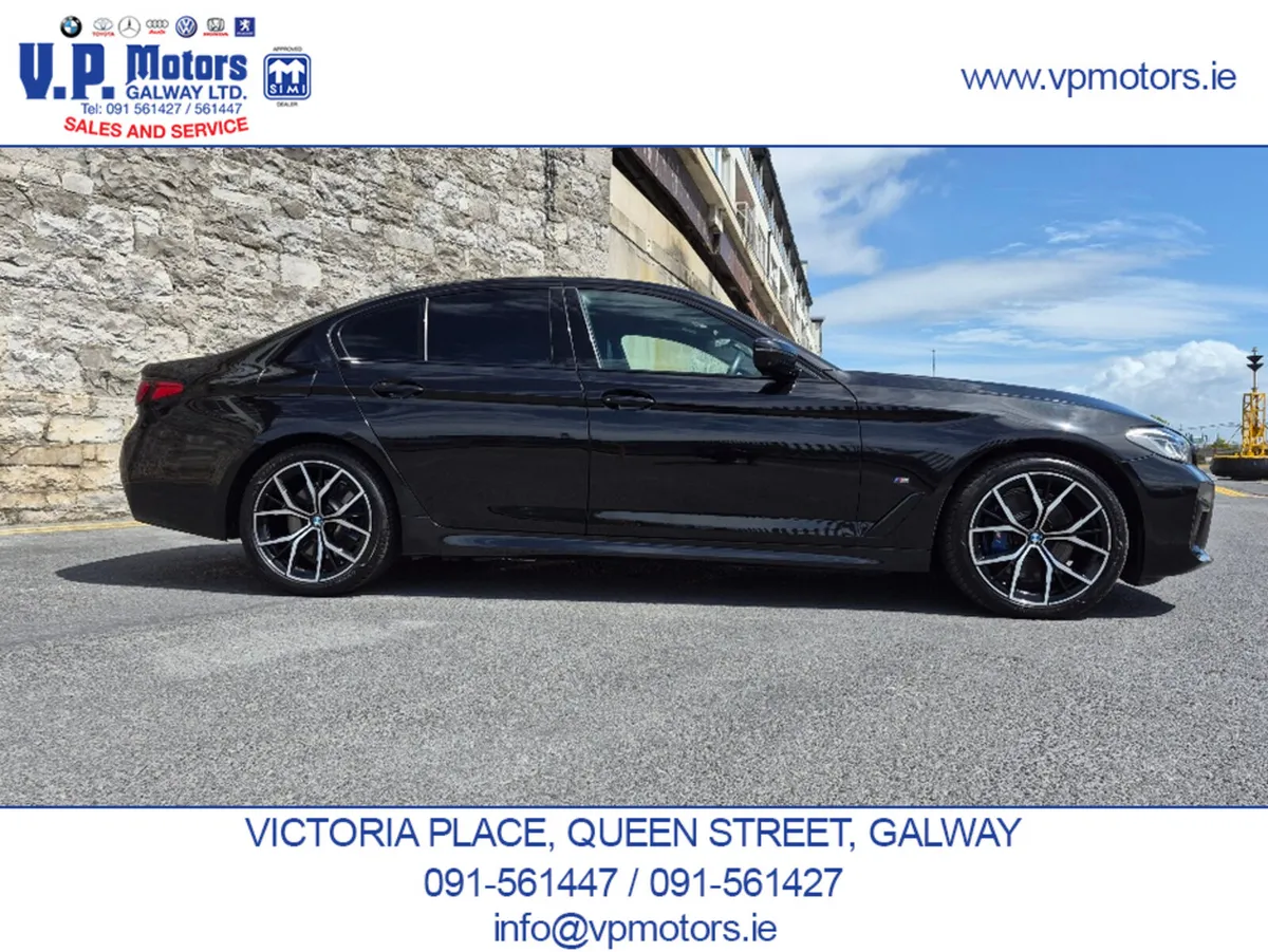 BMW 5-Series Saloon, Petrol Plug-in Hybrid, 2020, Black