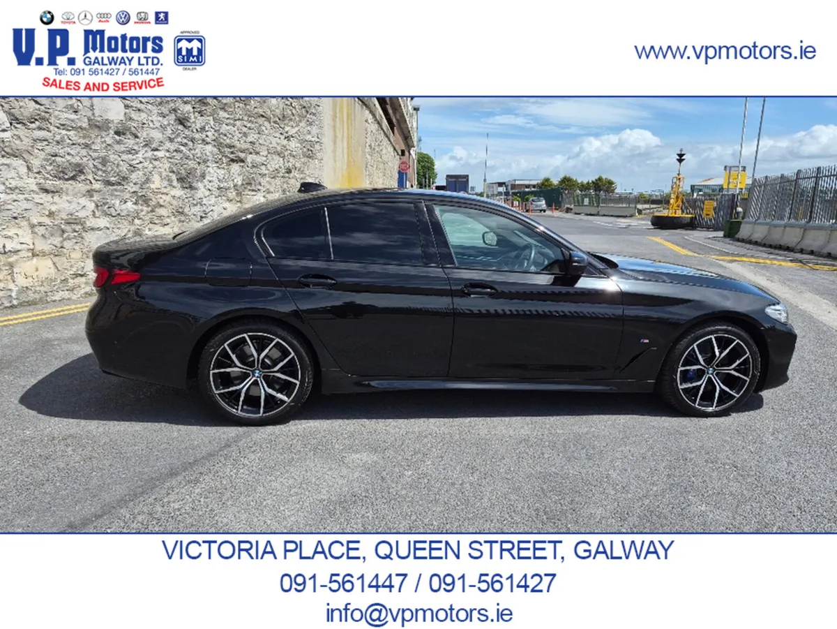 BMW 5-Series Saloon, Petrol Plug-in Hybrid, 2020, Black