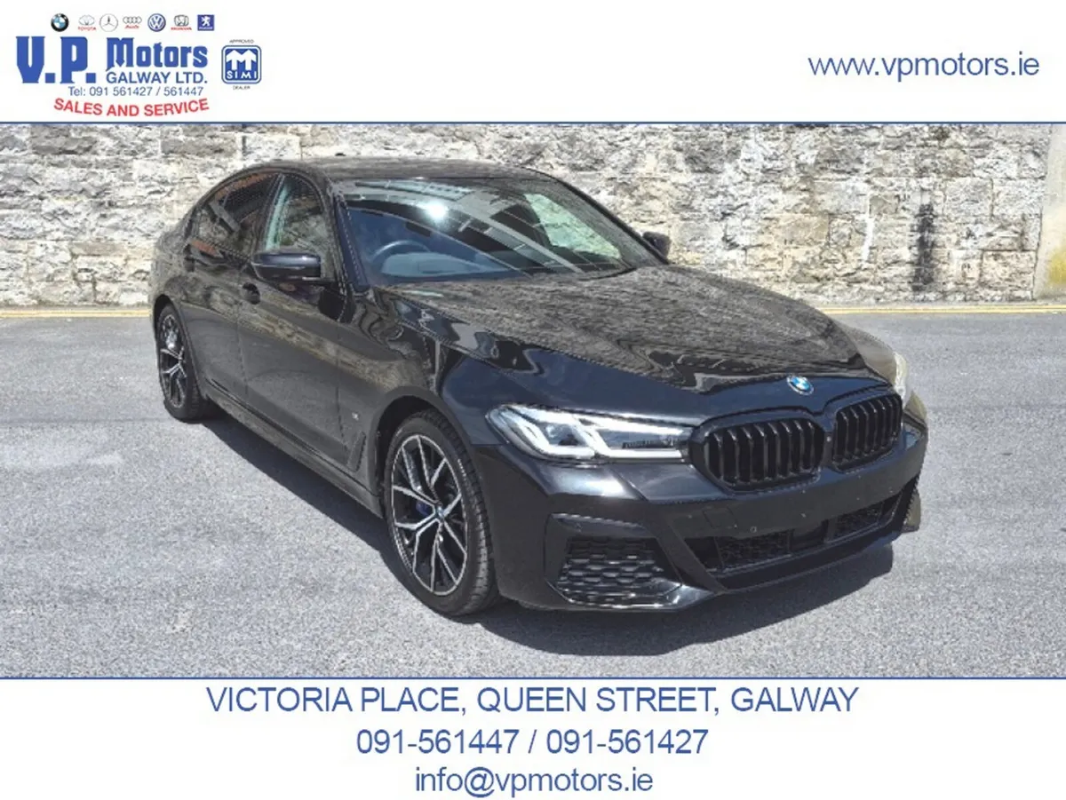 BMW 5-Series Saloon, Petrol Plug-in Hybrid, 2020, Black