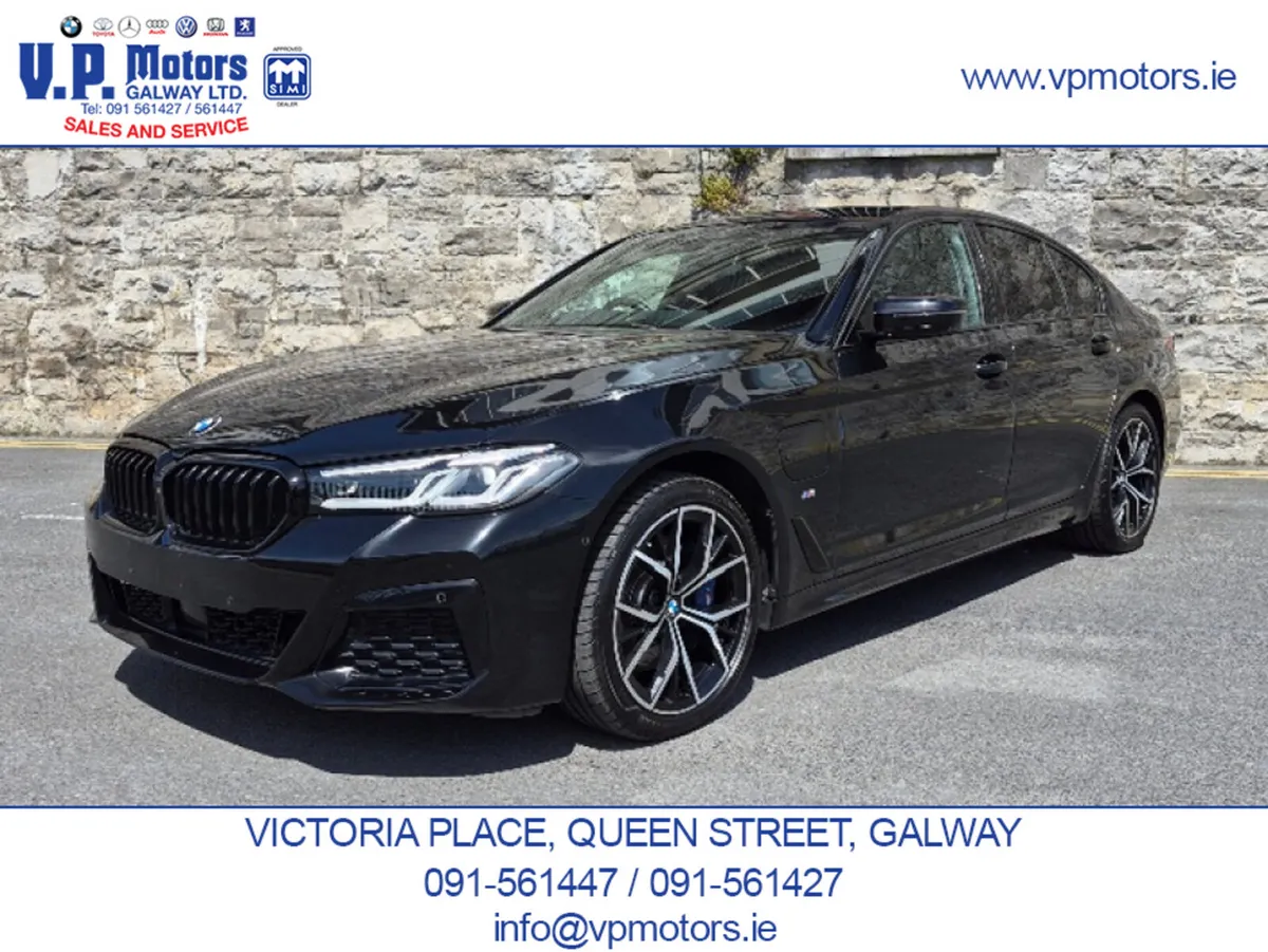BMW 5-Series Saloon, Petrol Plug-in Hybrid, 2020, Black